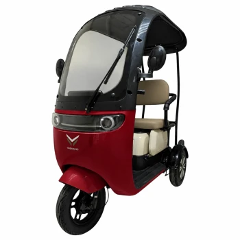Электротрицикл YASMAND D12 Кабина Li-ion Красный