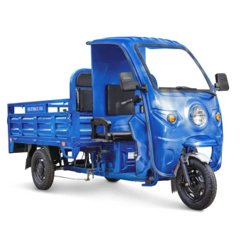 Грузовой электротрицикл Rutrike D4 NEXT КАБИНА 1800 72V 1500W Синий